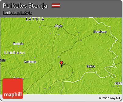 Physical 3D Map of Puikules Stacija