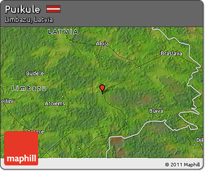 Satellite 3D Map of Puikule