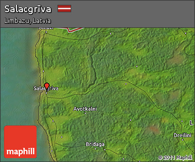 Satellite 3D Map of Salacgrīva
