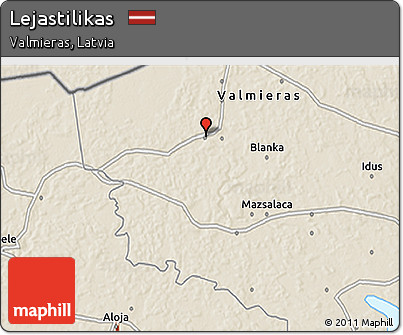 Shaded Relief 3D Map of Lejastilikas