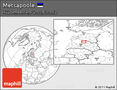 Blank Location Map of Metsapoole