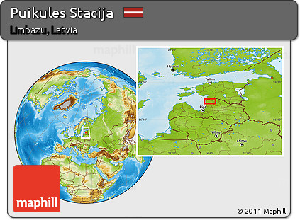 Physical Location Map of Puikules Stacija