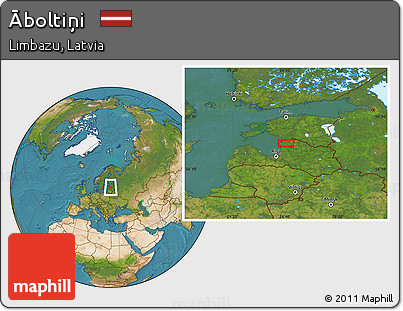 Satellite Location Map of Āboltiņi