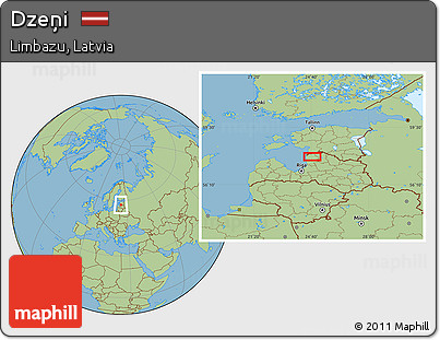 Savanna Style Location Map of Dzeņi
