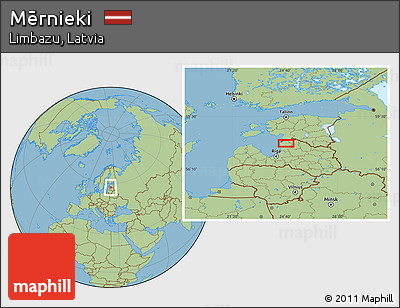 Savanna Style Location Map of Mērnieki