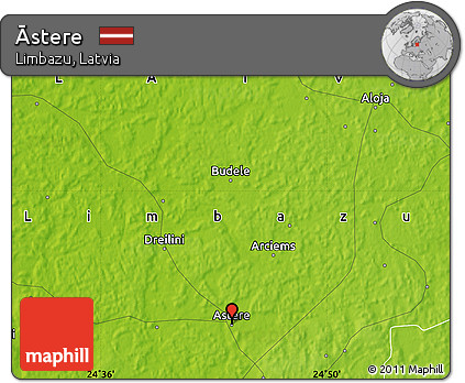 Physical Map of Āstere