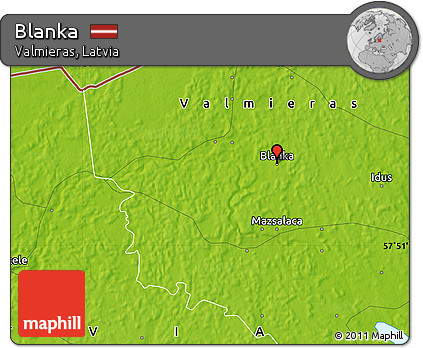Physical Map of Blanka