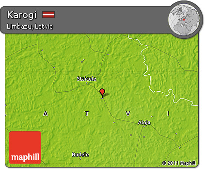 Physical Map of Karogi