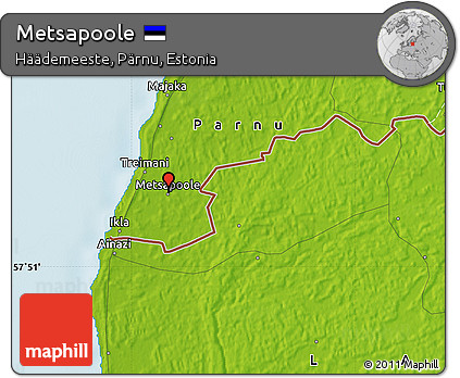 Physical Map of Metsapoole