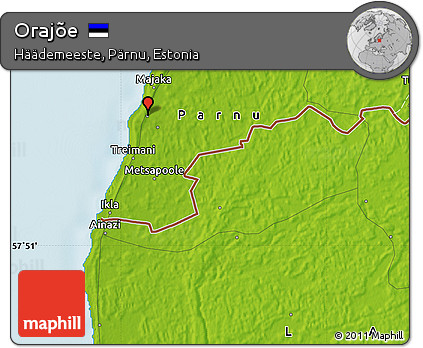 Physical Map of Orajõe