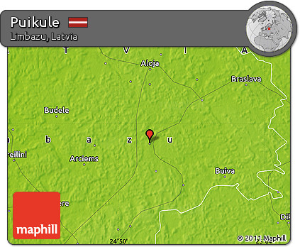 Physical Map of Puikule