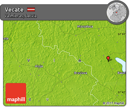 Physical Map of Vecate