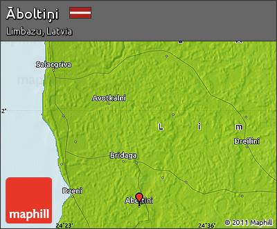 Physical Map of Āboltiņi