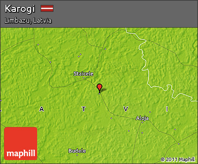Physical Map of Karogi