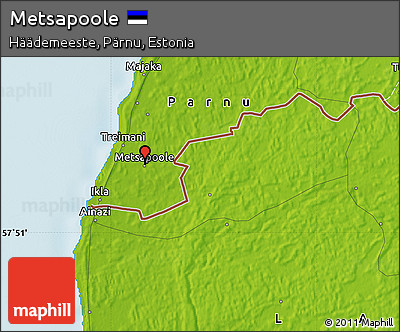 Physical Map of Metsapoole