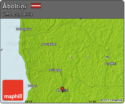 Physical Map of Āboltiņi