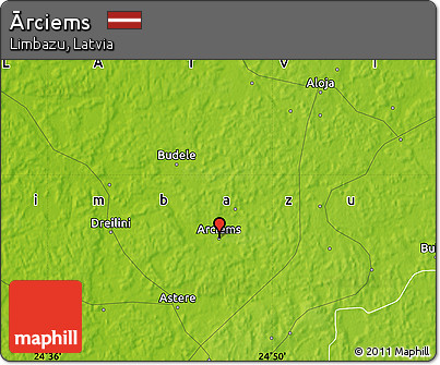 Physical Map of Ārciems