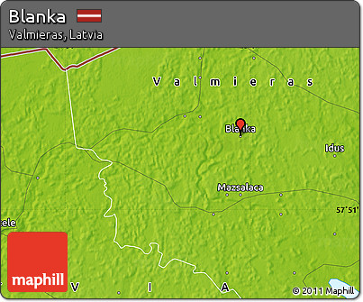 Physical Map of Blanka