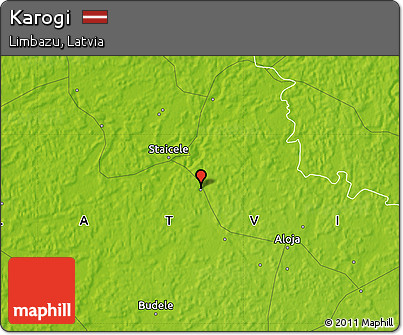 Physical Map of Karogi