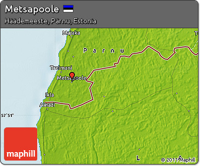Physical Map of Metsapoole