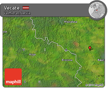 Satellite Map of Vecate