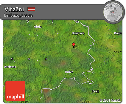 Satellite Map of Vitzēni
