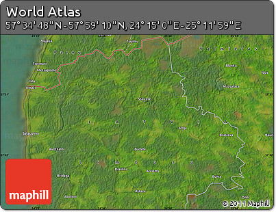 Satellite Map of the Area around 57° 46' 59" N, 24° 43' 30" E