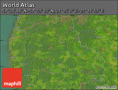 Satellite Map of the Area around 57° 46' 59" N, 24° 43' 30" E