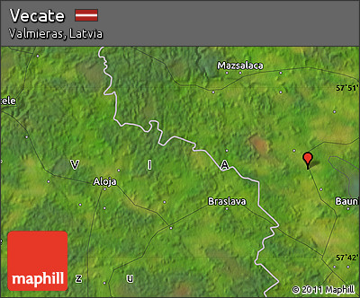 Satellite Map of Vecate