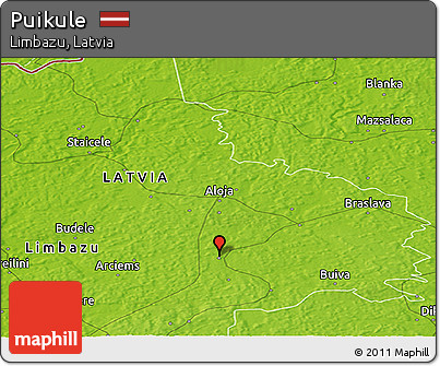 Physical Panoramic Map of Puikule