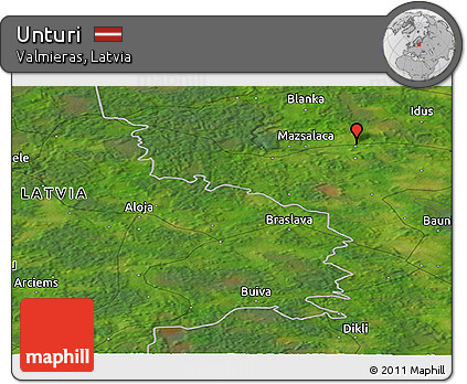 Satellite Panoramic Map of Unturi