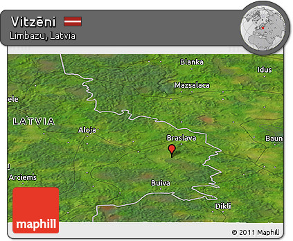 Satellite Panoramic Map of Vitzēni