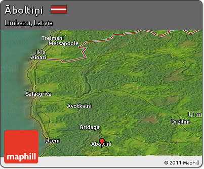 Satellite Panoramic Map of Āboltiņi