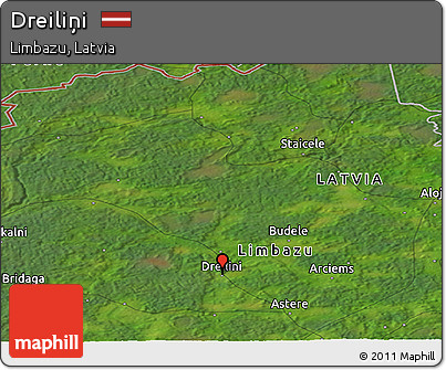 Satellite Panoramic Map of Dreiliņi