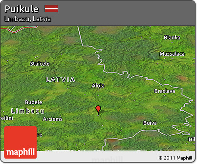 Satellite Panoramic Map of Puikule