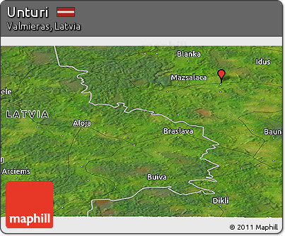 Satellite Panoramic Map of Unturi