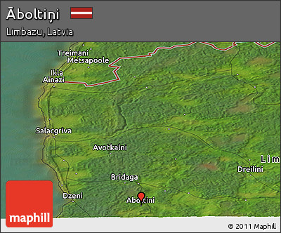 Satellite Panoramic Map of Āboltiņi
