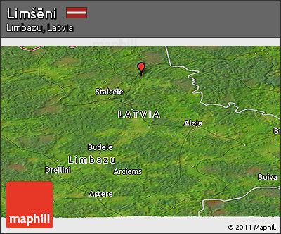 Satellite Panoramic Map of Limšēni