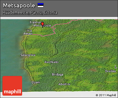 Satellite Panoramic Map of Metsapoole