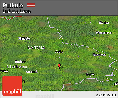 Satellite Panoramic Map of Puikule
