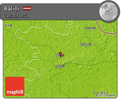 Physical 3D Map of Bāliņi
