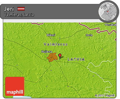 Physical 3D Map of Jeri