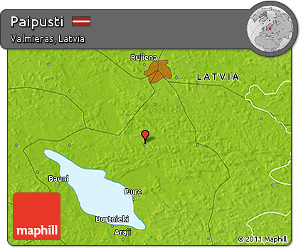 Physical 3D Map of Paipusti