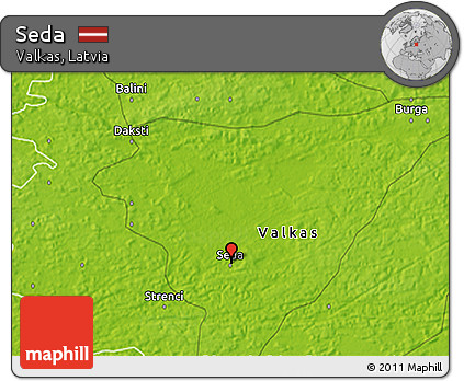 Physical 3D Map of Seda
