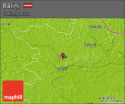Physical 3D Map of Bāliņi