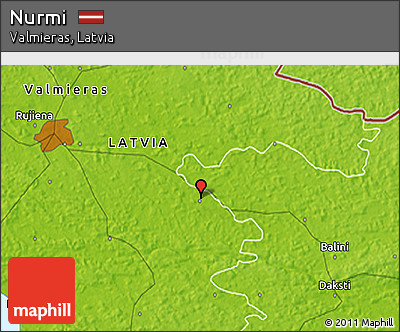 Physical 3D Map of Nurmi