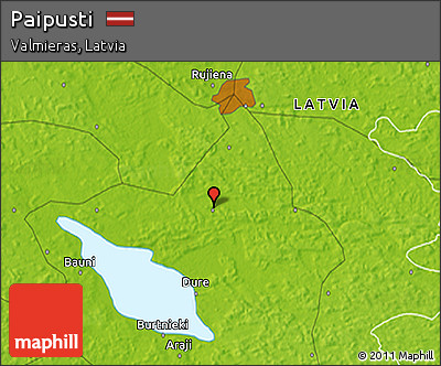 Physical 3D Map of Paipusti