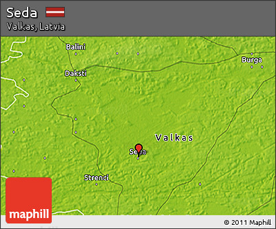 Physical 3D Map of Seda