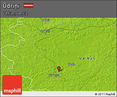 Physical 3D Map of Ūdriņi