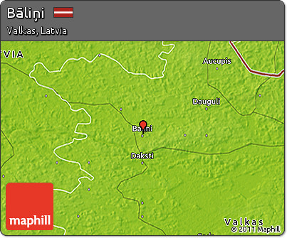 Physical 3D Map of Bāliņi